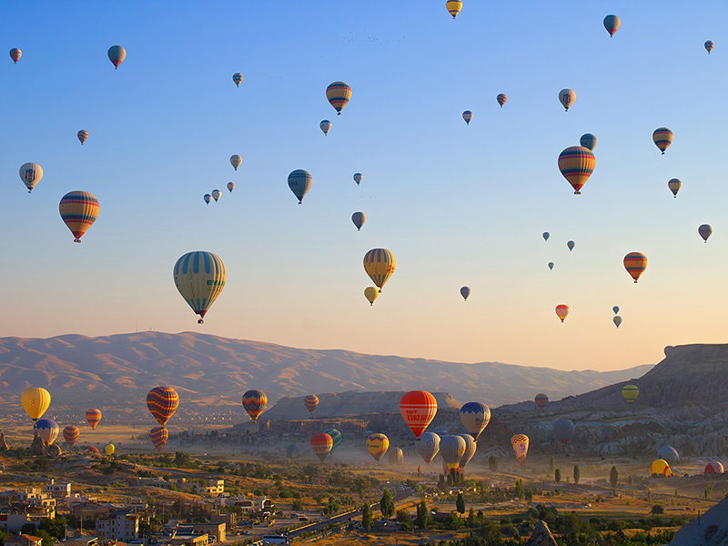 Pangea Images, Flying over Cappadocia, Turkey