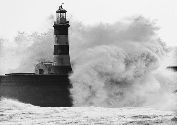 Pangea Images, Lighthouse in Guadalupe (B&W)