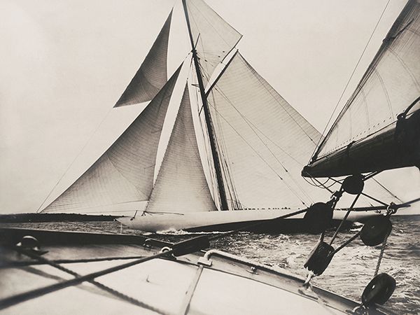 Anonymous, Side view of the yacht Reliance, America's Cup, 1903