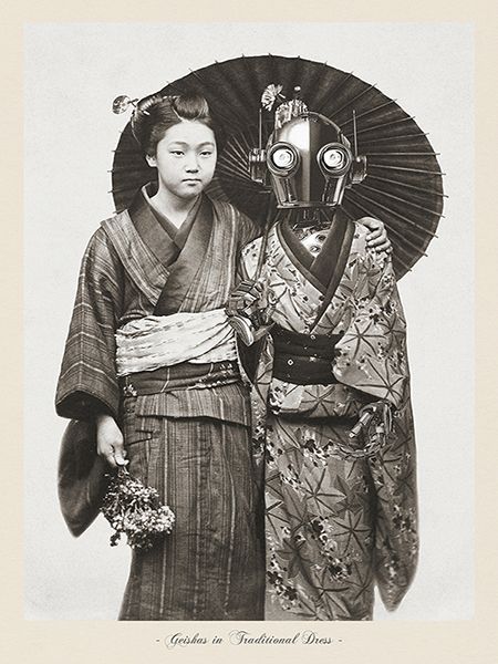 Retroverse Archive, Geishas in Traditional Dress