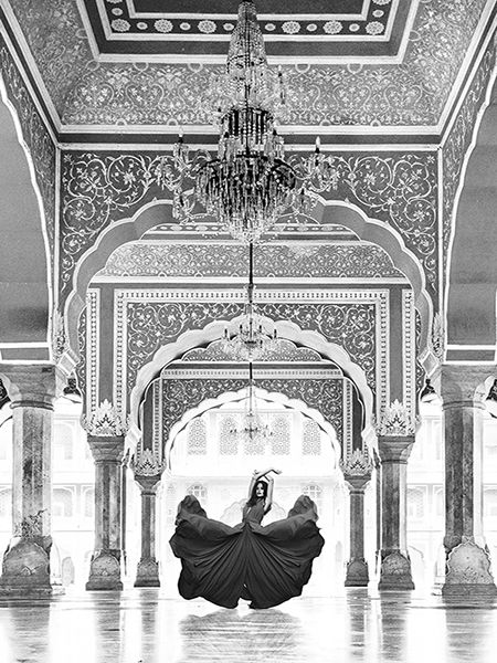 Pangea Images, Palace In Jaipur, India (BW)