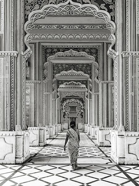 Pangea Images, Patrika Gate, Jaipur, India (BW)