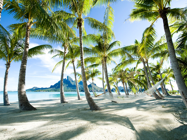 Anonymous, Hammock at Bora Bora, Tahiti