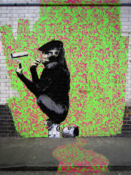 Anonymous (attributed to Banksy), Leake Street, London (graffiti attributed to Banksy)