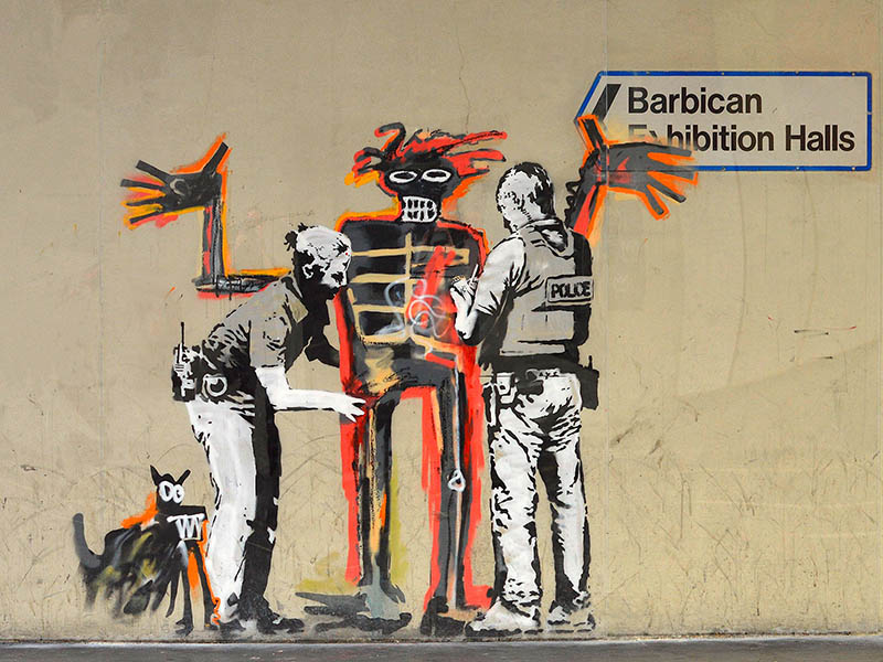 Anonymous (attributed to Banksy), Outside Barbican Centre, London