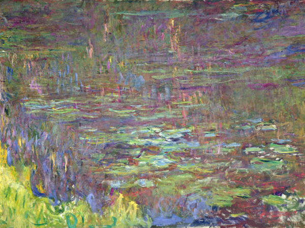 Claude Monet, Detail of Waterlilies at Sunset