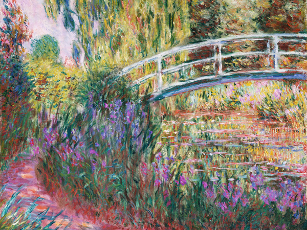 Claude Monet, The Japanese Bridge, Pond with Water Lillies (detail)