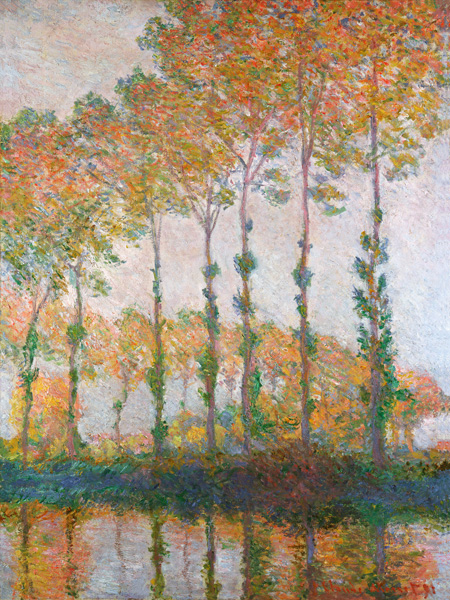 Claude Monet, Poplars on the Banks of the l'Epte, Autumn