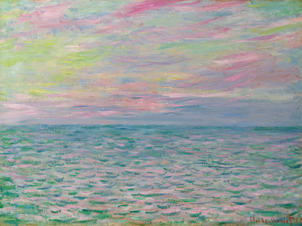 Claude Monet, Coucher De Soleil à Pourville, Pleine Mer