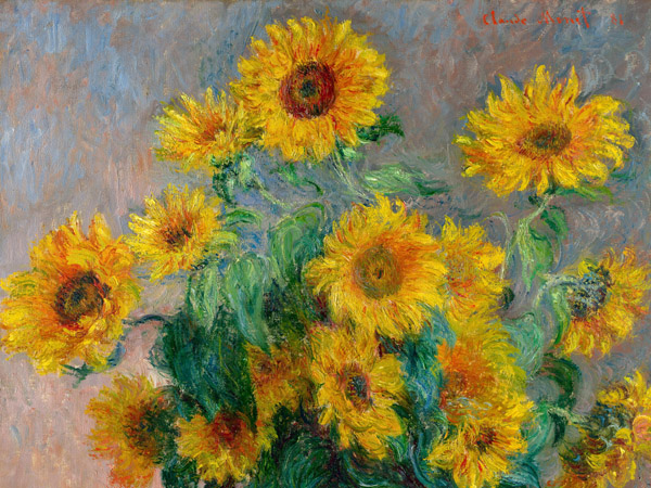 Claude Monet, Sunflowers (detail)