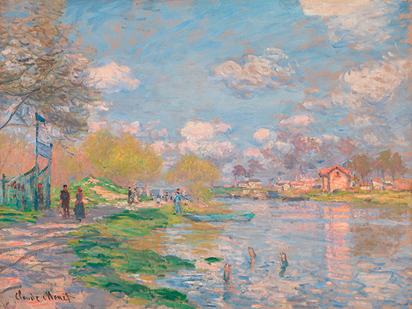 Claude Monet, Spring by the Seine