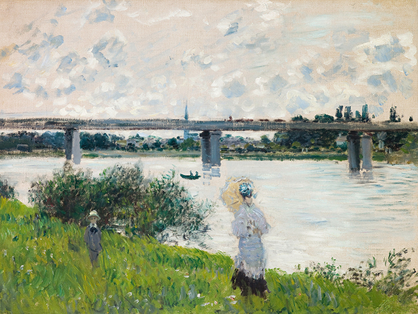 Claude Monet, The Promenade with the Railroad Bridge, Argenteuil