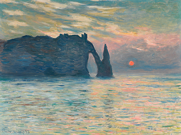 Claude Monet, Sunrise at Etretat