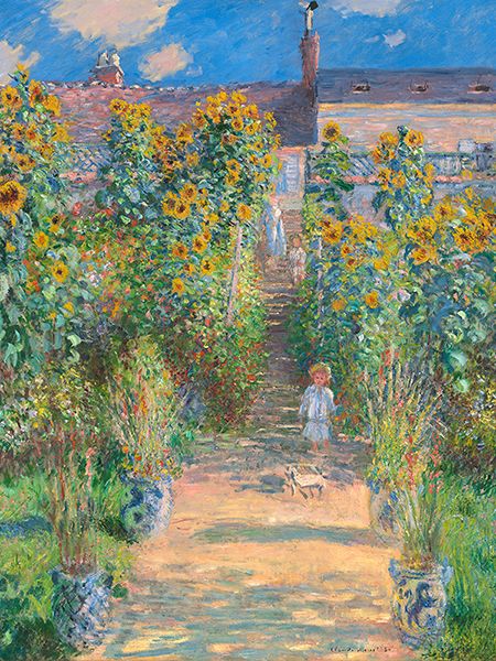 Claude Monet, The Artist's Garden at Vétheuil, 1881
