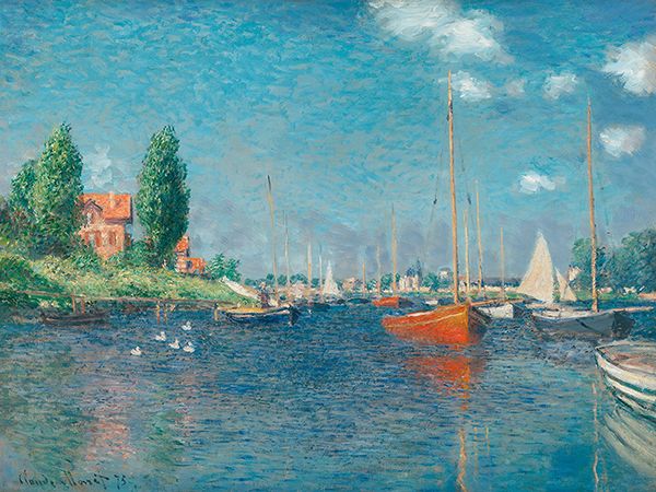 Claude Monet, Red Boats, Argenteuil, 1875