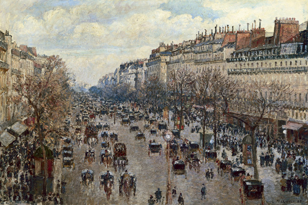Camille Pissarro, Boulevard Monmartre à Paris
