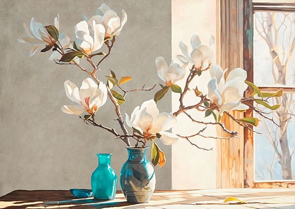 Remy Dellal, Magnolia Branch in a Vase
