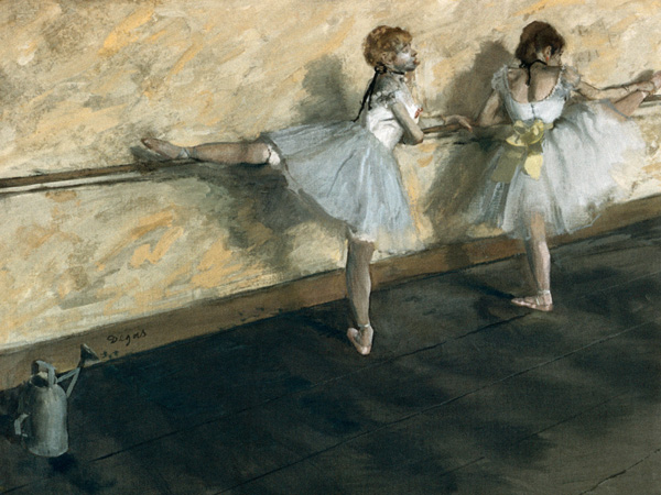 Edgar Degas, Dancers Practicing at the Barre