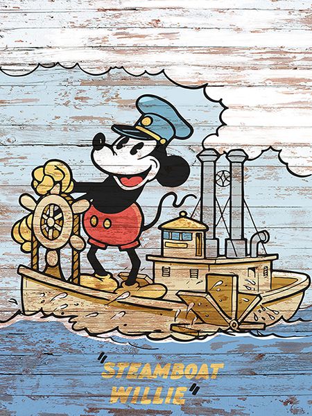 Chestier Eric, Steamboat Willie Vintage Poster