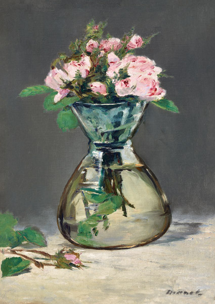 Edouard Manet, Moss Roses in a Vase