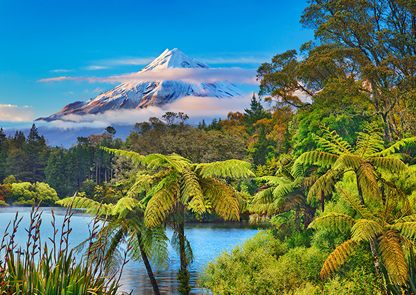 Frank Krahmer, Taranaki Mountain and Lake Mangamahoe, New Zealand
