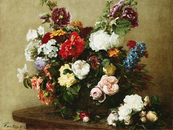 Henri Fantin-Latour, Bouquet of Various Flowers