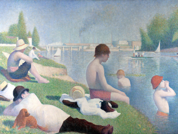 Georges Seurat, Bathers at Asnieres (detail)
