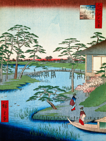Ando Hiroshige, Lord's Garden Beside Mokuboji Temple