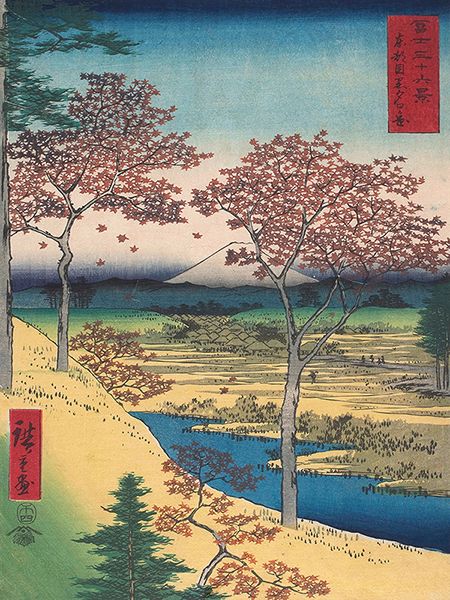 Ando Hiroshige, Meguro's Twilight Hill In The Eastern Capital