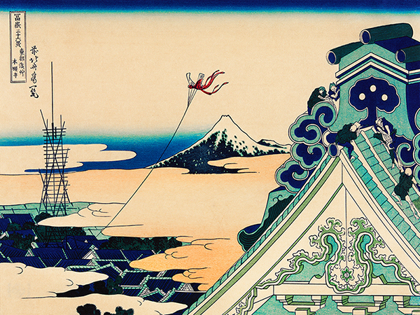 Katsushika Hokusai, Temple at Asakusa in the Eastern Capital