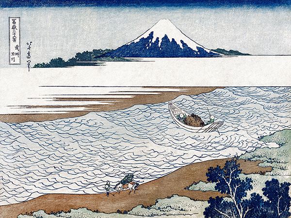 Katsushika Hokusai, The Jewel River in Musashi Province