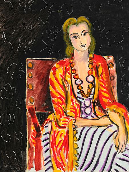 Henri Matisse, Woman Seated before a Black Background, 1942