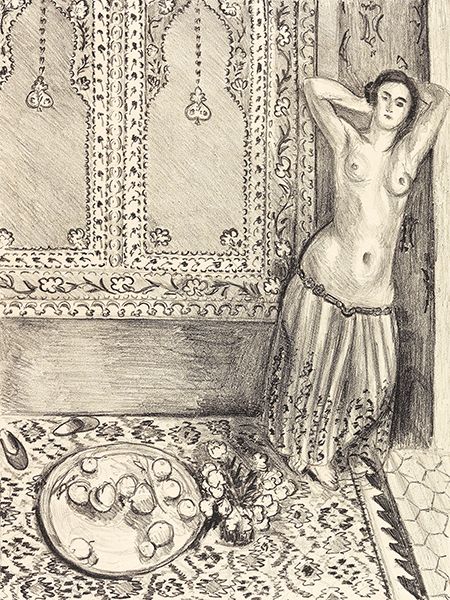 Henri Matisse, Odalisque debout au plateau de fruits, 1924