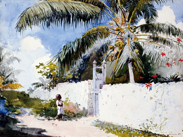 Winslow Homer, A Garden in Nassau