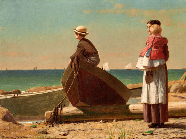Winslow Homer, Dad’s Coming (detail)