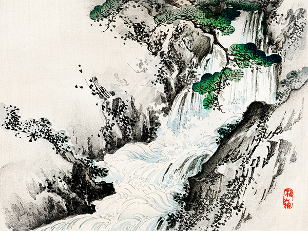 Kōno Bairei, Waterfall