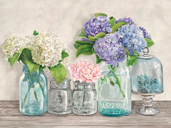 Jenny Thomlinson, Flowers in Mason Jars (detail)