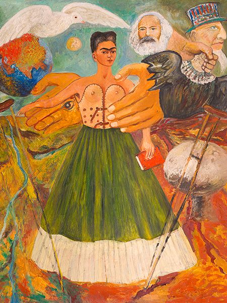 Frida Kahlo, Marxism Will Give Health to the Ill, 1954