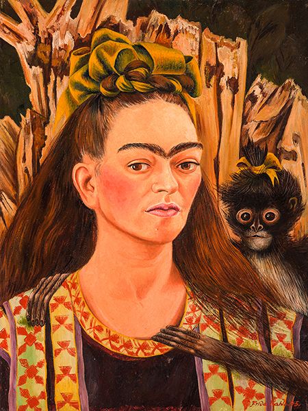 Frida Kahlo, Self-portrait with Monkey, 1945