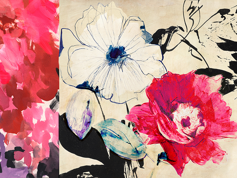 Kelly Parr, Happy Floral Composition II
