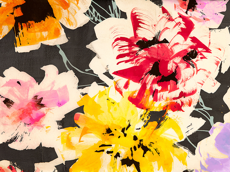 Kelly Parr, Neon Flowers II (detail)