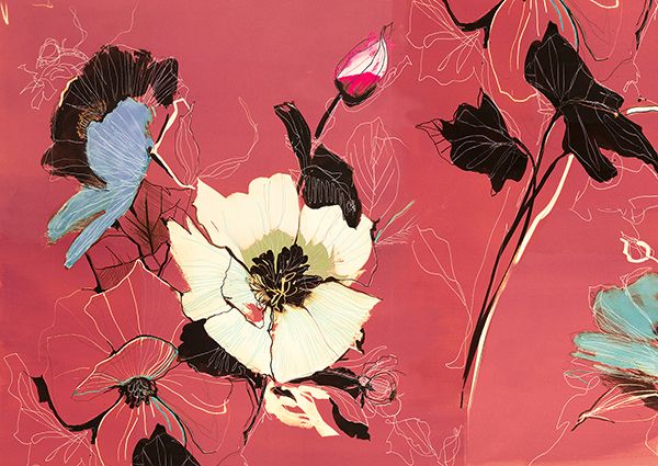Kelly Parr, Fleurs (Burgundy)