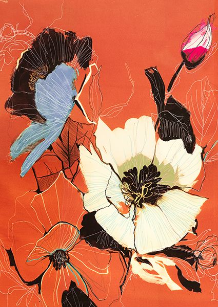 Kelly Parr, Fleurs (Burnt Orange, detail)