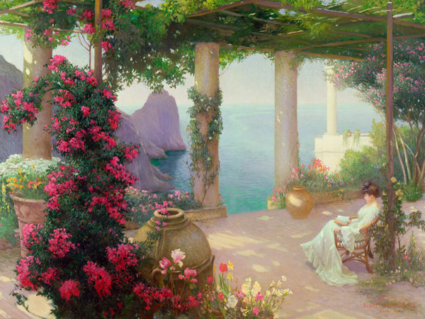 Karl Maria Schuster, The Terrace, Capri