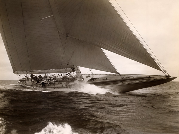 Edwin Levick, J Class Sailboat, 1934