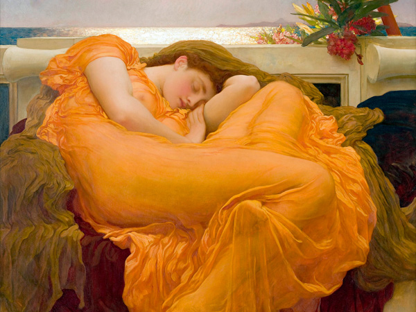 Frederic Leighton, Flaming June (detail)