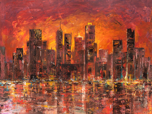 Luigi Florio, Sunset in New York