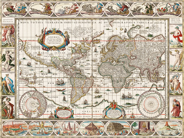 Jan Aertse van den Ende, Nova totius terrarum orbis geographica ac hydrographica tabula (1635–1649)