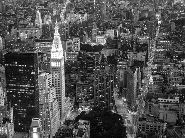 Michel Setboun, Aerial view of Manhattan, NYC