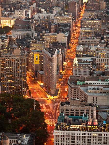 Michel Setboun, Aerial view of Flatiron Building, NYC